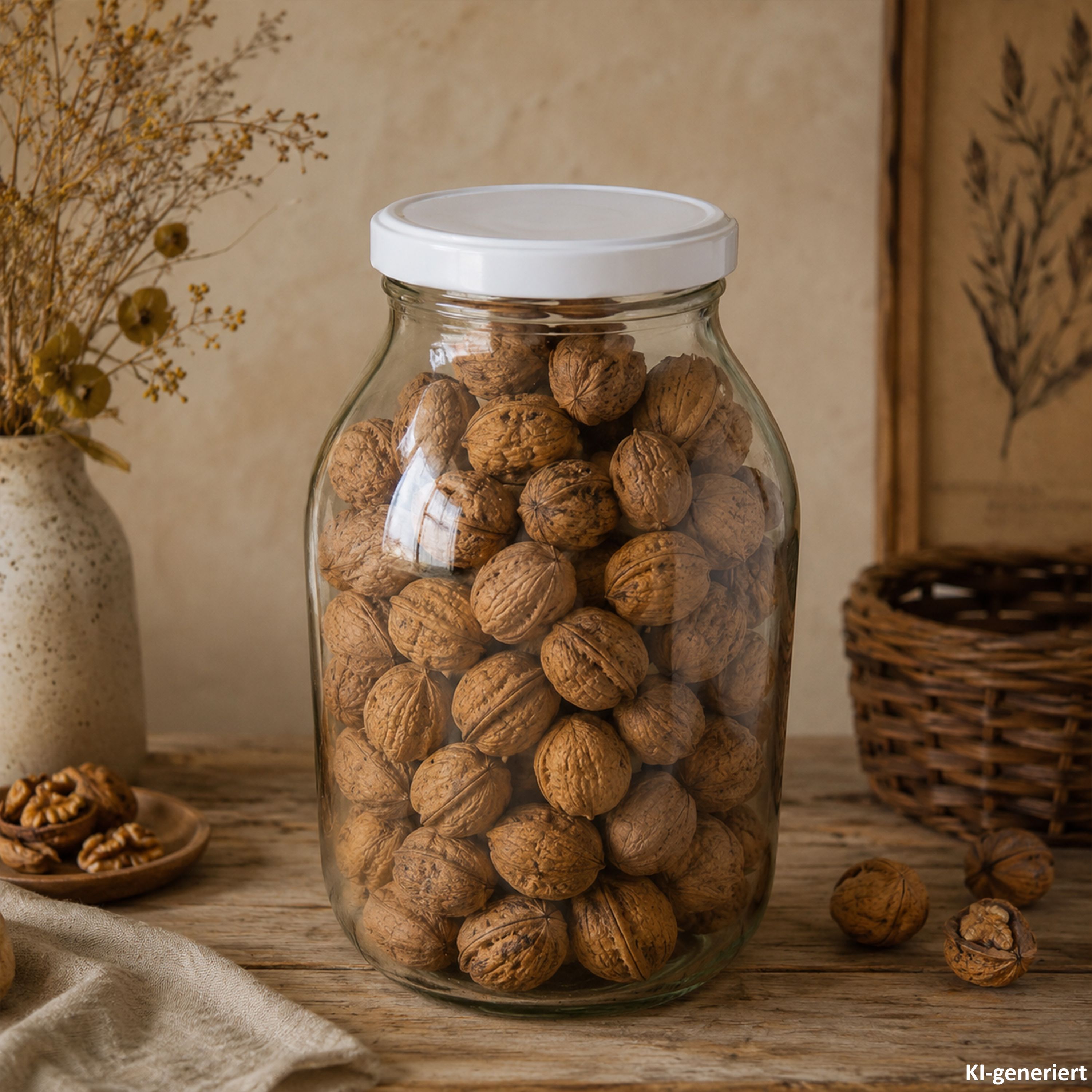 2er Set Einmachglas 3L Vorratsglas TO100 Deckel weiß Rezeptheft Einkochen