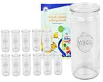  1/2L Sturzgläser mit 12 Glasdeckeln inkl. Gelierzauber Rezeptheft von Diamantzucker_Bild_2