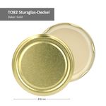 40er Set Sturzglas 230 ml mit goldenem Deckel inkl. Diamant Gelierzauber Rezeptheft_Bild_4