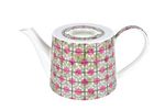 Kanne Diamantporzellan - Kreise Grau/Rosa - 4100 