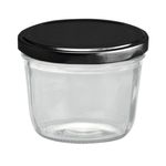 40er Set Sturzglas 230 ml mit schwarzem Deckel inkl. Diamant Gelierzauber Rezeptheft_Bild_2