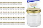 50er Set Sturzglas 53 ml To 43 goldener Deckel incl. Diamant Gelierzauber Rezeptheft_Bild_4
