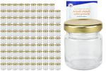 100er Set Sturzglas 53 ml To 43 goldener Deckel incl. Diamant Gelierzauber Rezeptheft_Bild_4
