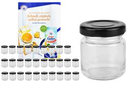 MamboCat-10767-28er-Set-Sturzglas-53-ml-To-43-rot_4.jpg 28er Set Sturzglas 53 ml To 43 schwarzer Deckel incl. Diamant Gelierzauber Rezeptheft_Bild_3