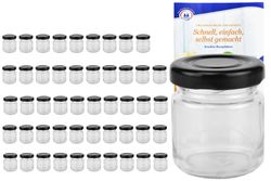 MamboCat-10768-28er-Set-Sturzglas-53-ml-To-43-sch_4.jpg 50er Set Sturzglas 53 ml To 43 schwarzer Deckel incl. Diamant Gelierzauber Rezeptheft_Bild_4