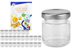 MamboCat-10772-28er-Set-Sturzglas-53-ml-To-43-sch_5.jpg 28er Set Sturzglas 53 ml To 43 silberner Deckel incl. Diamant Gelierzauber Rezeptheft_Bild_4