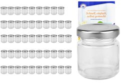 MamboCat-10773-28er-Set-Sturzglas-53-ml-To-43-sil_4.jpg 50er Set Sturzglas 53 ml To 43 silberner Deckel incl. Diamant Gelierzauber Rezeptheft_Bild_4