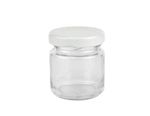 28er Set Sturzglas 53 ml To 43 weißer Deckel incl. Diamant Gelierzauber Rezeptheft_Bild_1