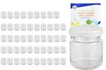 50er Set Sturzglas 53 ml To 43 weißer Deckel incl. Diamant Gelierzauber Rezeptheft_Bild_4