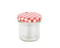 MamboCat-10826-12er-Set-Sturzglas-167-ml-To-66-bl_5.jpg 12er Set Sturzglas 167 ml To 66 rot karierter Deckel incl. Diamant Gelierzauber Rezeptheft_Bild_2