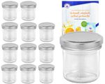 12er Set Sturzglas 167 ml To 66 silberner Deckel incl. Diamant Gelierzauber Rezeptheft_Bild_1