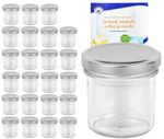 24er Set Sturzglas 167 ml To 66 silberner Deckel incl. Diamant Gelierzauber Rezeptheft_Bild_4
