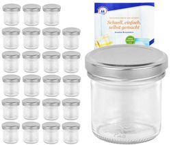 MamboCat-10835-12er-Set-Sturzglas-167-ml-To-66-si_4.jpg 24er Set Sturzglas 167 ml To 66 silberner Deckel incl. Diamant Gelierzauber Rezeptheft_Bild_4