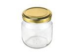 12er Set Rundglas 212 ml nieder To 66 goldener Deckel incl. Diamant Gelierzauber Rezeptheft_Bild_3