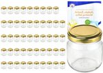 50er Set Rundglas 212 ml nieder To 66 goldener Deckel incl. Diamant Gelierzauber Rezeptheft_Bild_4