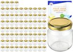 75er Set Rundglas 212 ml nieder To 66 goldener Deckel incl. Diamant Gelierzauber Rezeptheft_Bild_4