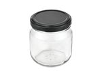 12er Set Rundglas 212 ml nieder To 66 schwarzer Deckel incl. Diamant Gelierzauber Rezeptheft_Bild_4