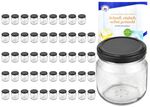 50er Set Rundglas 212 ml nieder To 66 schwarzer Deckel incl. Diamant Gelierzauber Rezeptheft_Bild_4