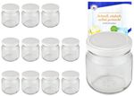 12er Set Rundglas 212 ml nieder To 66 weißer Deckel incl. Diamant Gelierzauber Rezeptheft_Bild_3