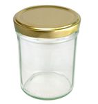 50er Set Sturzglas 230 ml HOCH To 66 goldener Deckel incl. Diamant Gelierzauber Rezeptheft_Bild_1