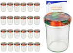 25er Set Sturzglas 230 ml HOCH To 66 Obst Dekor Deckel incl. Diamant Gelierzauber Rezeptheft_Bild_4