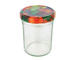 50er Set Sturzglas 230 ml HOCH To 66 Obst Dekor Deckel incl. Diamant Gelierzauber Rezeptheft_Bild_1