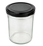 25er Set Sturzglas 230 ml HOCH To 66 schwarzer Deckel incl. Diamant Gelierzauber Rezeptheft_Bild_1