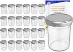 25er Set Sturzglas 230 ml HOCH To 66 silberner Deckel incl. Diamant Gelierzauber Rezeptheft_Bild_4