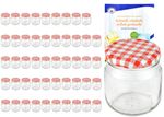50er Set Rundglas 212 ml nieder To 66 rot karierter Deckel incl. Diamant Gelierzauber Rezeptheft_Bild_4