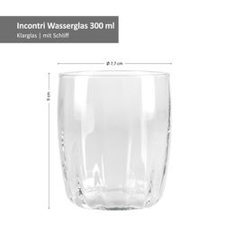Bormioli-Incontri-Wasserglas-300-ml-Bemassung.jpg 4er Set Wassergläser Incontri 29cl_Bild_2