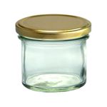 12er Set Sturzglas 125 ml Marmeladenglas Einmachglas Einweckglas To 66 goldener Deckel incl. Diamant-Zucker Gelierzauber Rezeptheft_Bild_1