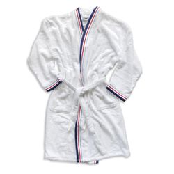 01-20559-Kela-Atlantik-Bademantel-weiss-XL-XXL.jpg Bademantel Atlantik weiß 100% Baumwolle Jacquard Größe XL/XXL - 20559_Bild_1