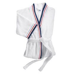 02-20559-Kela-Atlantik-Bademantel-weiss-XL-XXL-gefaltet.jpg Bademantel Atlantik weiß 100% Baumwolle Jacquard Größe XL/XXL - 20559_Bild_2