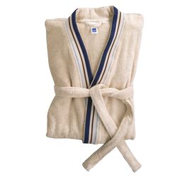 02-20565-Kela-Montana-Bademantel-beige-XL-XXL-gefaltet.jpg Bademantel Montana beige 100% Baumwolle Jacquard Größe XL/XXL - 20565_Bild_2