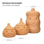 3tlg. Terrakotta Set Knoblauchtopf Knut + Zwiebeltopf Onni + Kartoffeltopf Karl _Bild_6