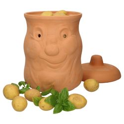 mambocat-kaetoffeltopf-karl-deckel-kartoffeln-basil.jpg 3tlg. Terrakotta Set Knoblauchtopf Knut + Zwiebeltopf Onni + Kartoffeltopf Karl _Bild_2