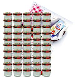 sturzglas-230-ml-gelier-obst-1-50.jpg 50er Set Sturzglas 230 ml To 82 Obst Deckel incl. Diamant Gelierzauber Rezeptheft_Bild_1