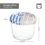 25er Set Sturzglas 230 ml To 82 Holz Herz blau Deckel incl. Diamant Gelierzauber Rezeptheft_Bild_5