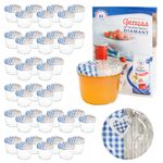 40er Set Sturzglas 230 ml To 82 Holz Herz blau Deckel incl. Diamant Gelierzauber Rezeptheft_Bild_6