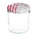 25er Set Sturzglas 350 ml To 82 Deckel Holz-Herz rot incl. Diamant Gelierzauber Rezeptheft_Bild_1