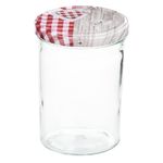 25er Set Sturzglas 435 ml To 82 Deckel Holz Herz rot incl. Diamant Gelierzauber Rezeptheft_Bild_1
