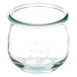 03-WECK-Tulpenglas-370ml-schraeg.jpg 18er Set Weck Gläser 370ml Tulpenglas mit 18 Glasdeckeln inkl Rezeptheft_Bild_3