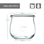 24er Set Weck Gläser 370ml Tulpenglas mit 24 Glasdeckeln inkl Rezeptheft_Bild_7