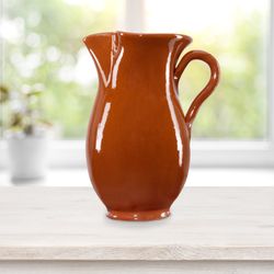 04-Arte-Regal-Tonkrug-1-9L-Sommer-Tisch.jpg Tonkrug 1.9L braun-glasiert kühlende Wein-Karaffe - 99544_Bild_4
