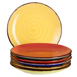 hit-dinner-set-dessertteller-malaga-6er-set.jpg 6er Set Dessert- Kuchenteller Malaga Snaily bunt_Bild_1