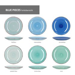 blau-mix-18tlg-set-farbuebersicht.jpg 18tlg. Tellerset Blue Curacao für 6 Personen in verschiedenen Blau-Tönen_Bild_2