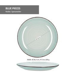 blau-mix-bemassung-speiseteller.jpg 18tlg. Tellerset Blue Curacao für 6 Personen in verschiedenen Blau-Tönen_Bild_6