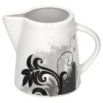 2tlg. Set Milchkännchen 22cl & Zuckerdose 26cl Black Flower_Bild_2