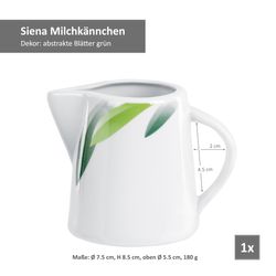 04-Van-Well-Siena-milchkaennchen-bemassung.jpg Kaffeeergänzungsset Milchkännchen & Zuckerdose Siena_Bild_4