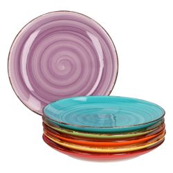 01-hit-uni-bunt-6er-set-kuchenteller.jpg 6er Set Dessert- Kuchenteller Uni Bunt_Bild_1